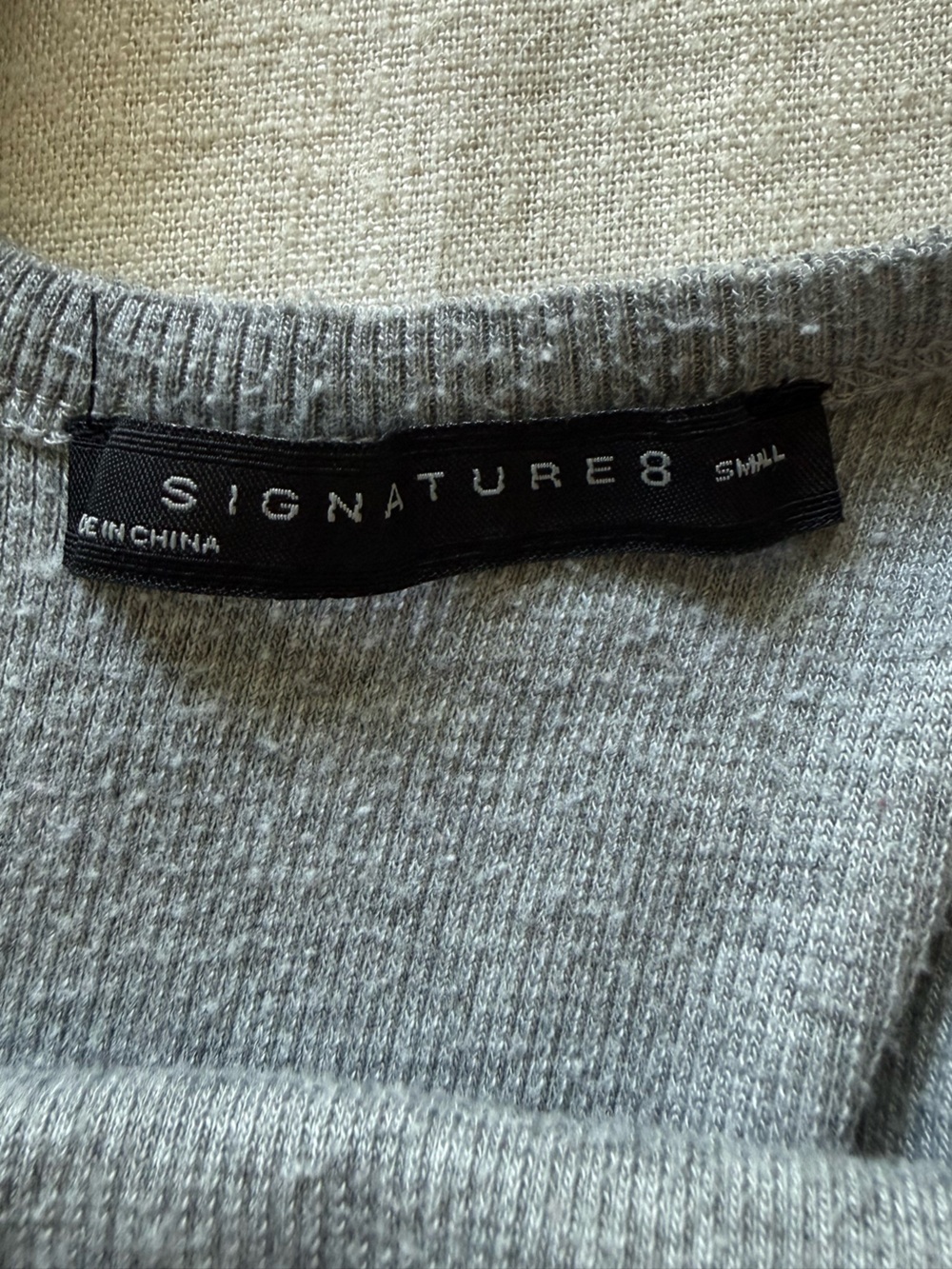Signature8 Gray Ribbed Tank Mini Dress - Picture 2 of 3